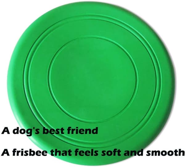 Silikon träningsfrisbee för hund, högflygande aerodynamisk 7-pack