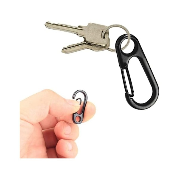 Mini Karbinhake, 5 Stycken Mini Karbinhake, Fjäder Karbinhake Nyckelring Lås, Mini Karbinhakar, för Camping, Vandring