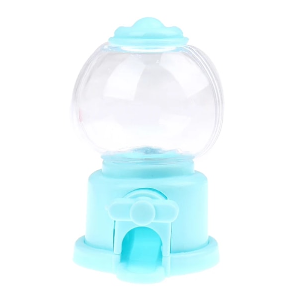 1st Söt söt mini godismaskin Barn bubbla present Barn bankleksaker Dispenser Gumball Myntsparbox Spargris Godisleksaker light blue