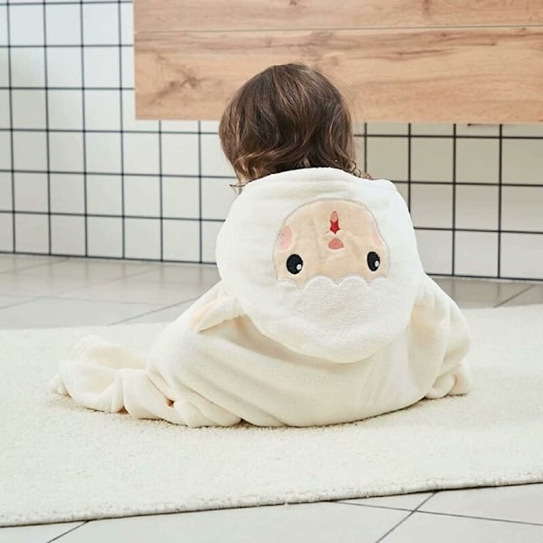 Baby Badhandduk med Huva Stor Mjuk Absorberande Filt Badrock Duschponcho Handduk för Barn Spädbarn Småbarn