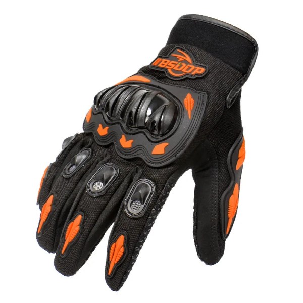 Cykelhandsker Åndbar Full Finger Racing Handsker Utomhus Sport Beskyttelse Ridning Cross Dirt Motorcykel Handsker Guantes Moto Orange Orange XL