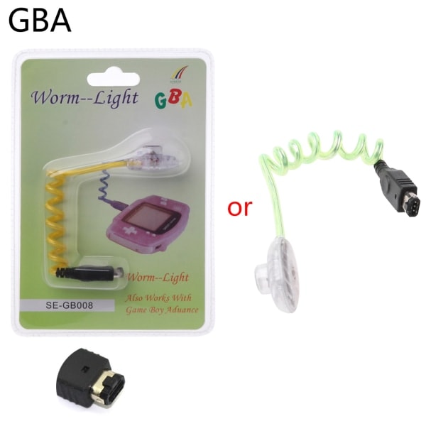 Kompatibel med Gameboy Color GBC GBP Konsol, Orm Skærm Lys Led Belysning Natlampe til Gameboy Advance til GBA GBA