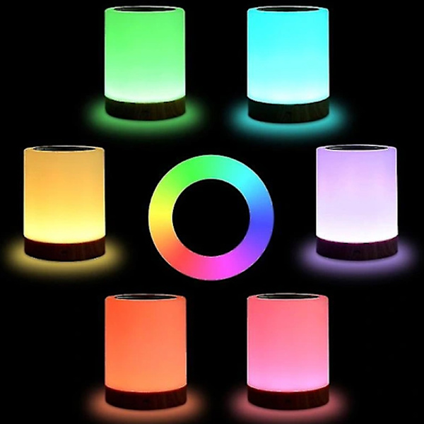 Touch Bordlampe, Dimbar Senglampe med Varmt Hvit Lys