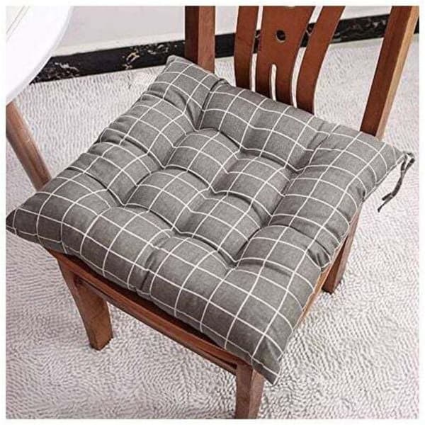 6-pakning 40x40cm Stolputer, Dekorative hageputer med 12 sydde mønstre, Polyester, Ulike design