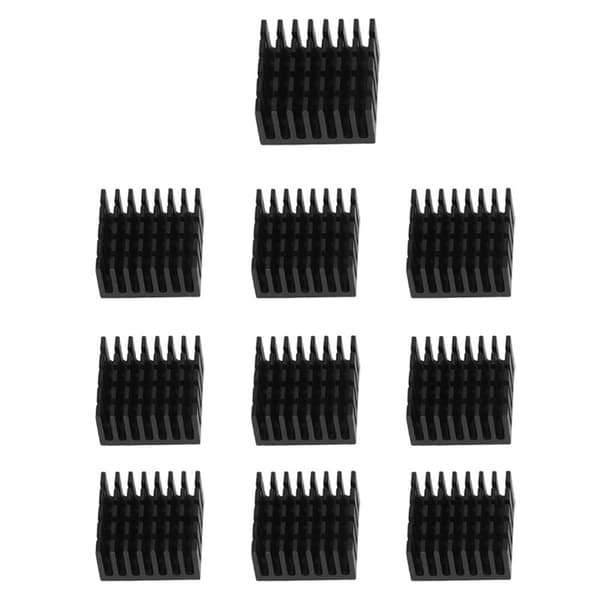 10 Køleplade Sort Aluminium Radiator Til Køleplade, 20mm X