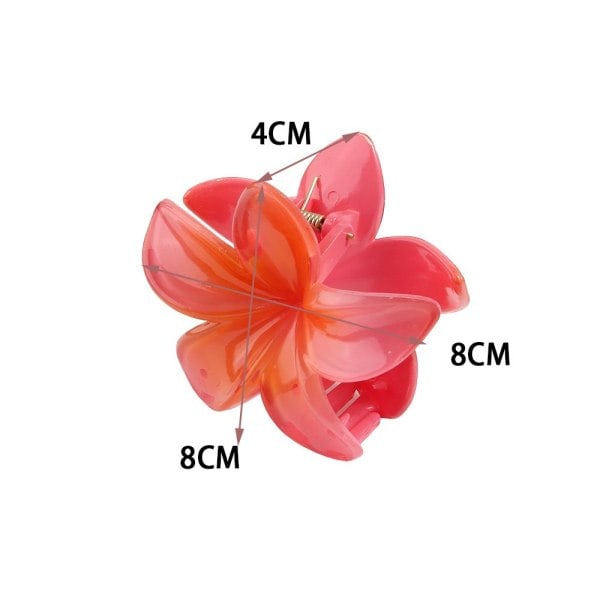 6 st hawaiianska söta blomster hårklämmor blomma