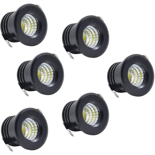 6-pack Mini LED Takspotlights, 3W, Varmvitt, Kompatibla med Philips