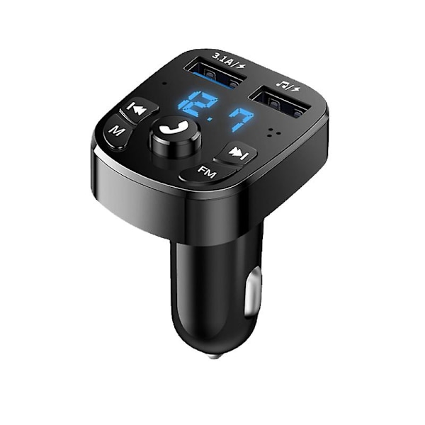 3.1a Fast Charger Fm Transmitter Bluetooth Compatible Audio Dual USB Car Mp3 Player Car Radio Handsfree Charger Car Accessories