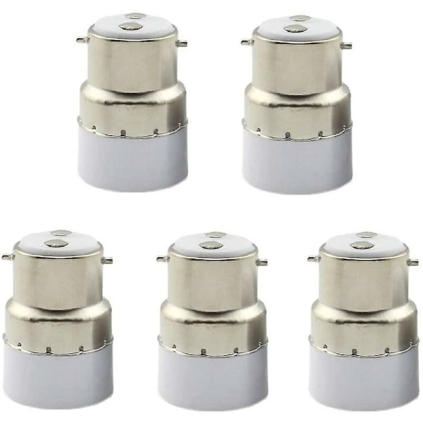 Förpackning B22 till E14 Ljuskälla Sockel Konverterare B22 Sockel Adapter Konvertera till Standard E14 Lamphållare