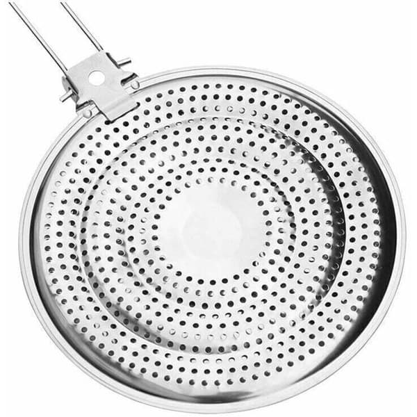 Varme Diffuser i Rustfrit Stål 21 cm til Gasblus - Kompatibel med De Fleste Mærker