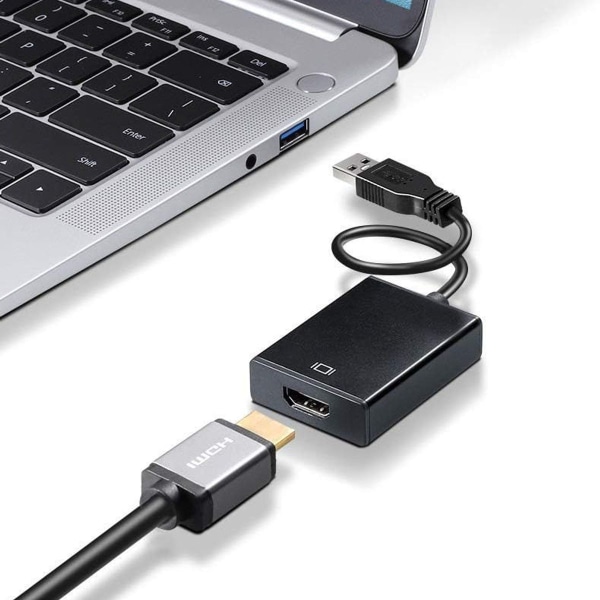 USB till HDMI-adapter: USB 3.0/2.0 till HDMI-omvandlare