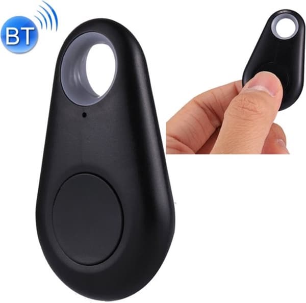 Bluetooth Tracker til iOS og Android, Mini Genstandsfinder med Gratis App, Sporing i Reeltid til Nøgler, Kæledyr, Børn og Bagage, Sort