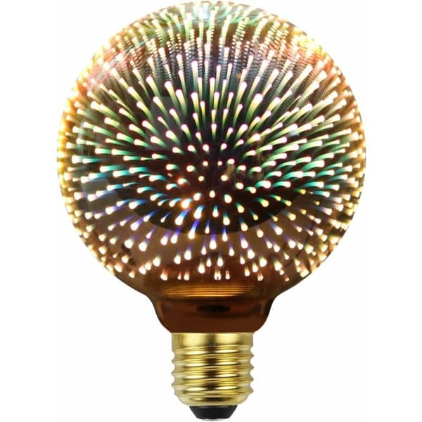 3D-ilotulitus LED-lamppu Edison G95 4W E27 joulukoriste