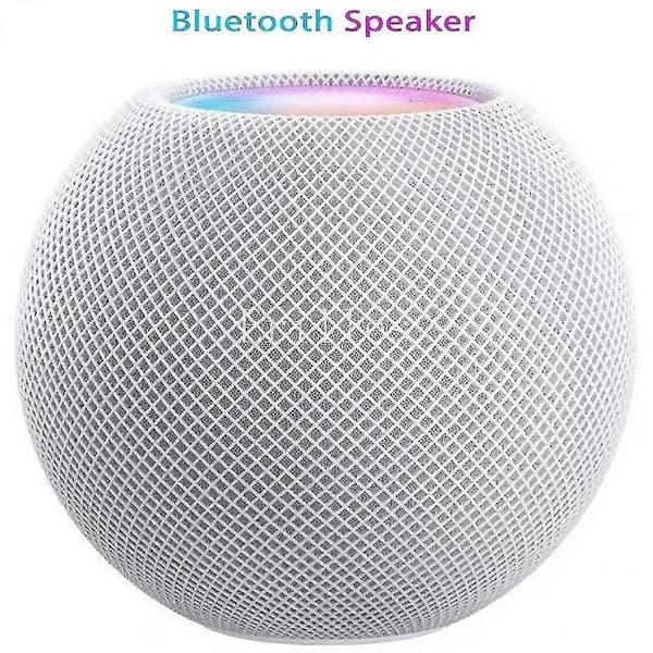 Passer til Apples nye Mini Smart Bluetooth-højtaler | Smart Bluetooth-subwoofer | Bærbare højtalere (hvid)
