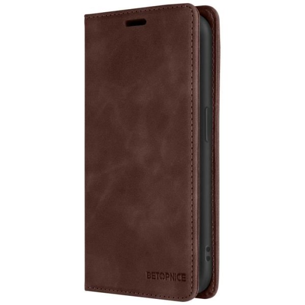 iPhone 15 Pro Wallet RFID Blocking Technology Brun