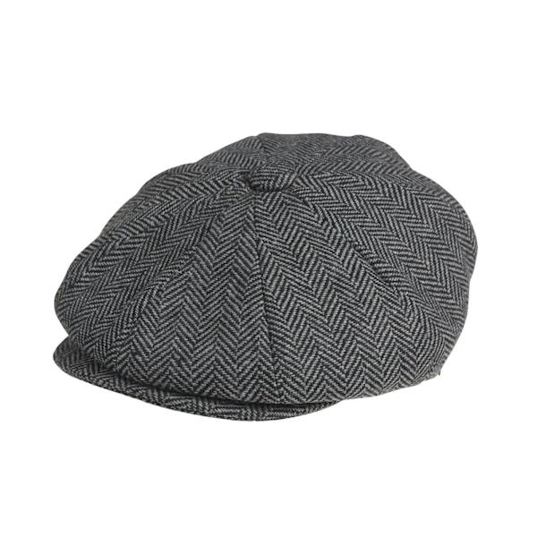2023 Retro Newsboy Kepsar Herr Octagonal Hats Peaky Blinders Newsbo Grey