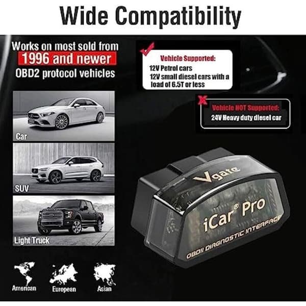 iCar Pro OBD2 Bluetooth 4.0 BLE -skanneri, yhteensopiva Androidin ja iOS:n kanssa