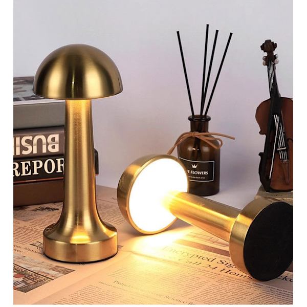 Retro barbordlampe skrivebords nattlys lading utendørs musikk restaurant bordlampe atmosfærelys B Copper