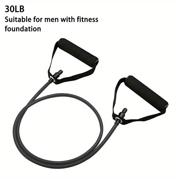 1 kpl 5 tason vastusnauhaa kahvoilla kotitreeniin ja voimaharjoitteluun - täydellinen jooga-, pilates- ja nyrkkeilyharjoitteluun Musta-30LB