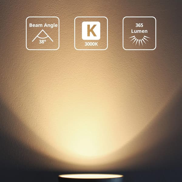 LED spotlight lampor varmvit 5w 3000k gu10 10-pack