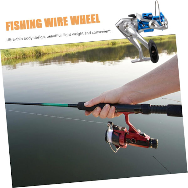 Handshake Reel Fiske Wire Wheel Fiske Tilbehør Fiske Reel Fiske Reel Værktøj Jordfarver Lip Gloss
