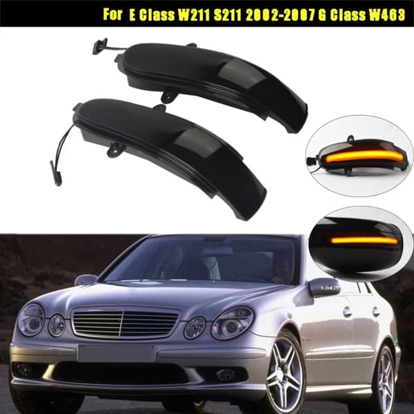 Bil LED Dynamisk Blinklys Sidespeil Lys for E Klasse W211 S211 2002-2007 G W463