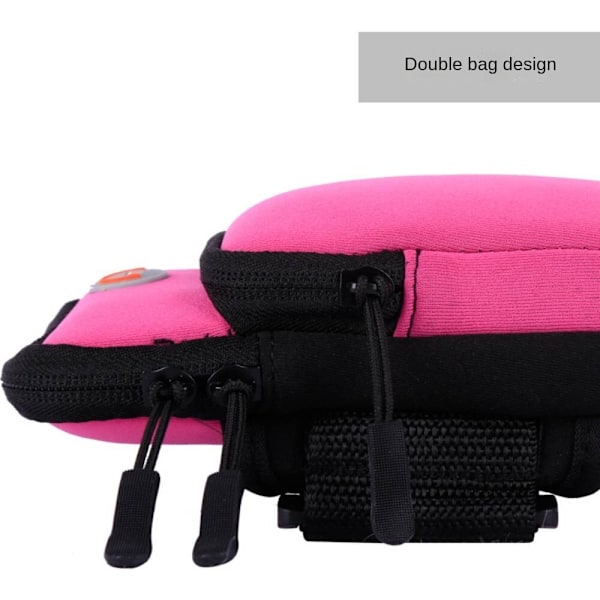 Sports Fitness Mobiltelefon Arm Bag, Utendørs Arm Sleeve Armbånd Håndledd Bag