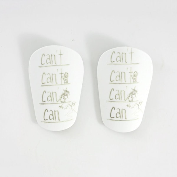 1 par mini benskydd Fotboll benskydd XSWHITE WHITE XSWhite White XS