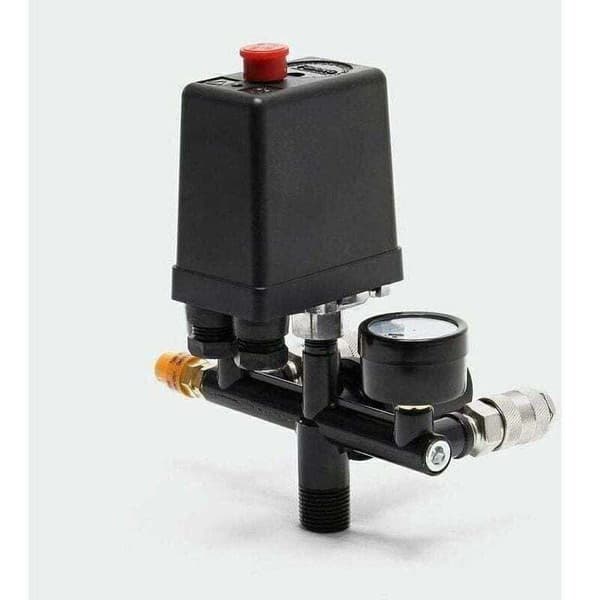 Trykkregulator med trykkbryter for kompressor Trykkbryter 2 displayer