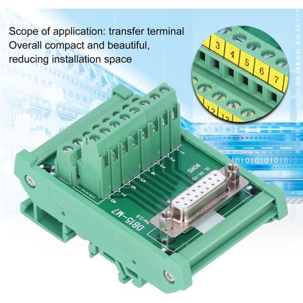 PCB Kopplingsplint Kopparmaterial Tryckta Etiketter Kompakt 0.8A/stift 0.2Nm Hona Twist-on Distributionsmodul DC 60V, DUBUNS