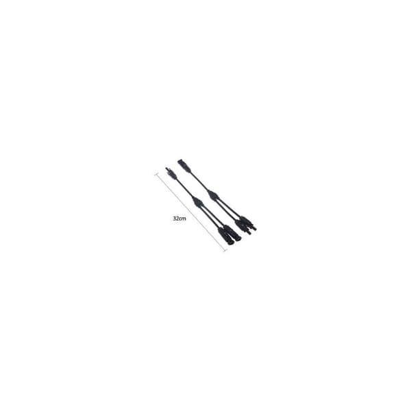 MC4 Solcelle Stik Kabel, Y-Form, Vandtæt IP67, Kompatibel med Solpaneler, SA3