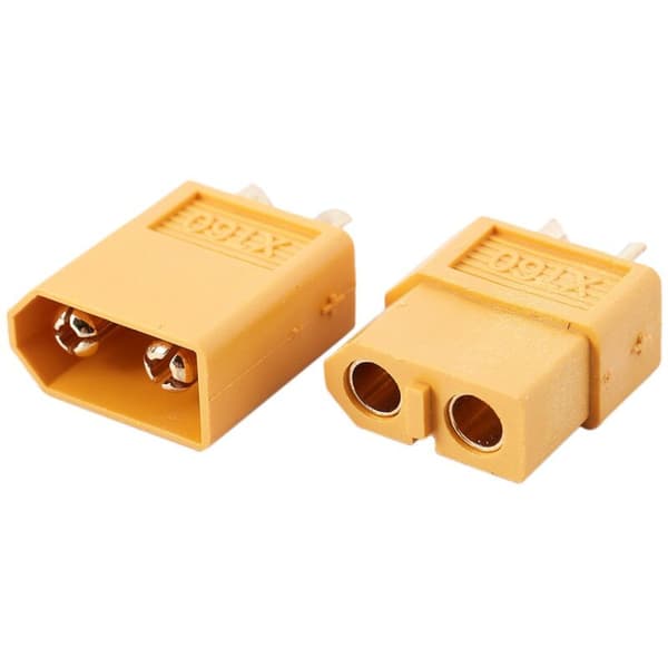 5 X Par RC XT60 Han og PAR Batteristik + Krympeflex