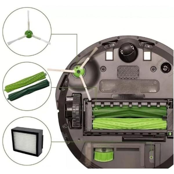 Sæt til Irobot Roomba I7 I7+ I3 I4 I6 I8+ J7+ E5 E6 E7 Robotstøvsuger