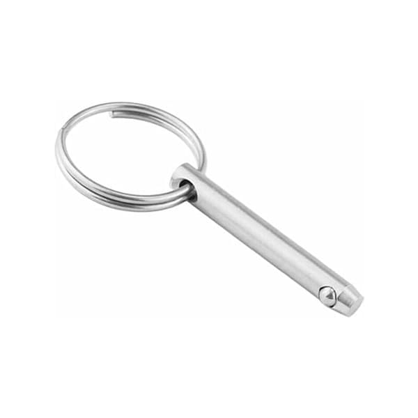 4 stk. 316 rustfrit stål quick release kuglestifter 6,3 mm diameter fjederbelastet