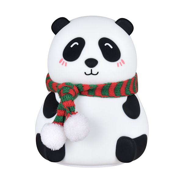 USB-ladbare panda-silikonlampe med fargerike klapp-LED-nattelys Squinting 1.5W