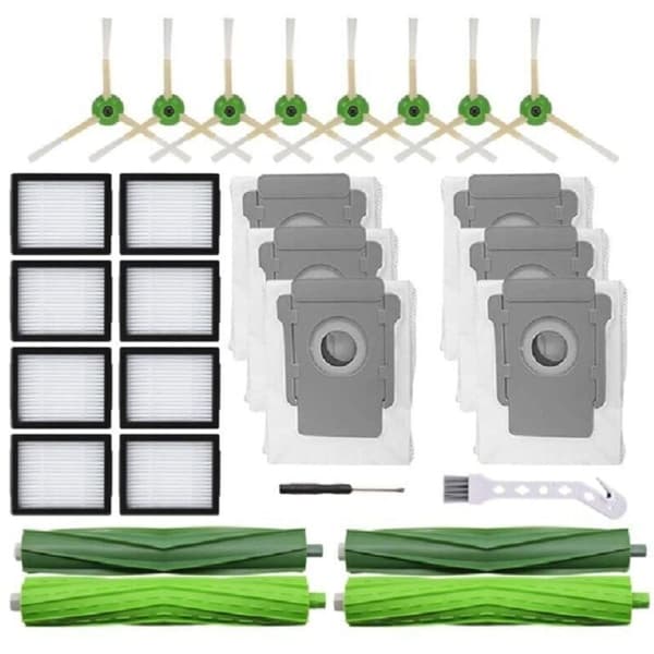 Kompatibel med iRobot Roomba I7, I7+, I3, I4, I6, I8+, J7+, E5, E6, E7 - Dammsugarrobot Tillbehörskit