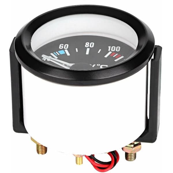 Vanntemperaturmåler for bil 2 tommer 52mm svart
