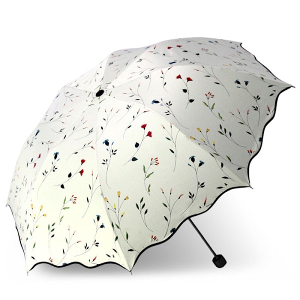 UV Solparasol Kompakt Foldbar Rejseparaply Automatisk Åbning Cl