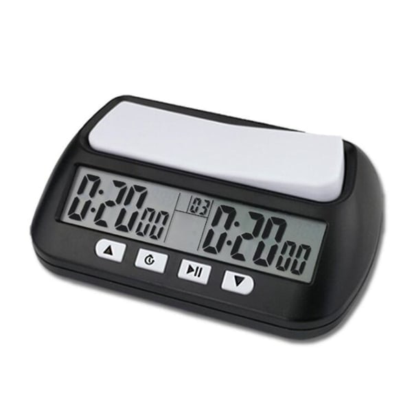Grundläggande digital schackklocka och speltimer, svart, 1 st
