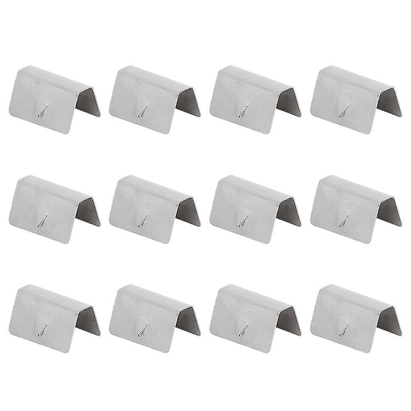 8/12 kpl Auton tuuli- ja sadeohjain kanava Ruostumaton teräs Kiinnitysklipsit Sopii Heko G3 8kpl 8pcs