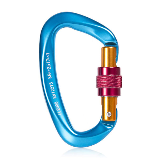 Master Lock Klätterkarbinhake D-spänne Flygplansaluminium blå blue