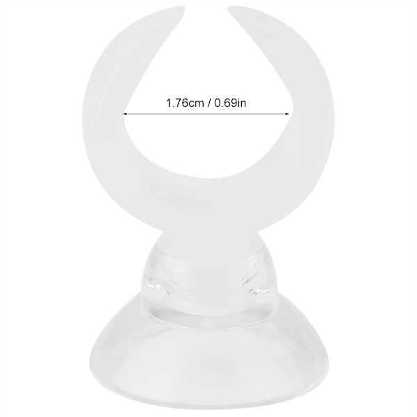 Akvarie Fisk Tank Sugkopp Klämmor Luftslang Hållare Klämmor (Vit Innerdiameter 17.6mm)