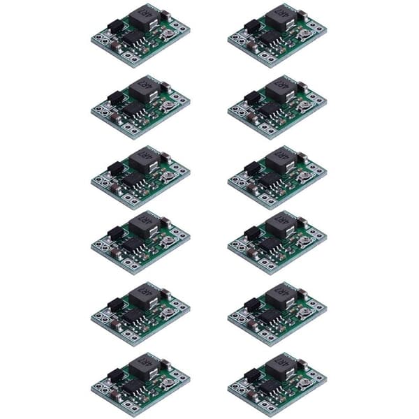 12 stk. MP1584 DC-DC Step-Down Strømforsyningsmodul 3A Justerbar Konverter til Erstatning af 24V 12V 5V 3V