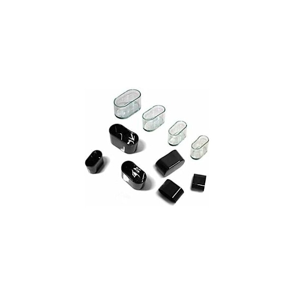 Stolsbensskydd, Ovala Silikonmöbelfötter Skydd Bordsskydd Golvskydd mot Repor, 8-24 st - Transparent/24 st 15X30 mm