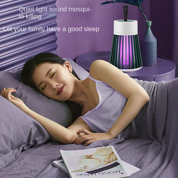 Myggdödande lampa Lågt brus Låg strålning USB-laddning Multifunktionell bärbar mygglampa för hemcamping[Laddningsmodell] Standard Edition - Grå Standard Edition - Gray USB+plug (adapter)