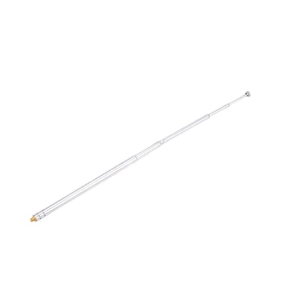 Ekstern gevindforlænget antenne RC modelbil 5 sølv sektioner 3mm