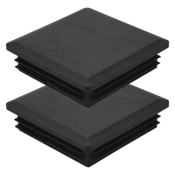 80 mm firkantede plastikrør endehætter x 80 mm, endeprop, 2 stk.