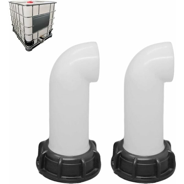 st Vattentank Munstycksventil, Vattentankventil, IBC Vattentankadapter 60mm, för Död IBC Tank (Vit)