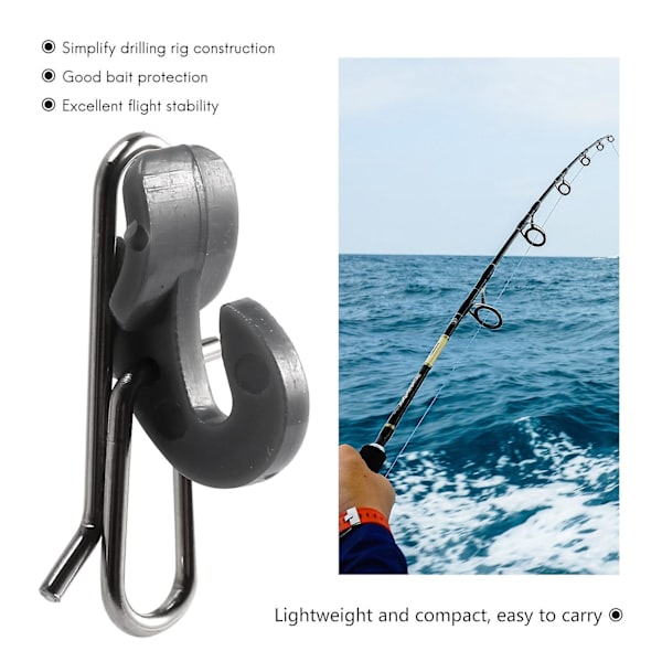 Havsfiskeutrustning Impact Clips Splash Down Solo Havsfiske Åldersklämmor/klämmor 10 st
