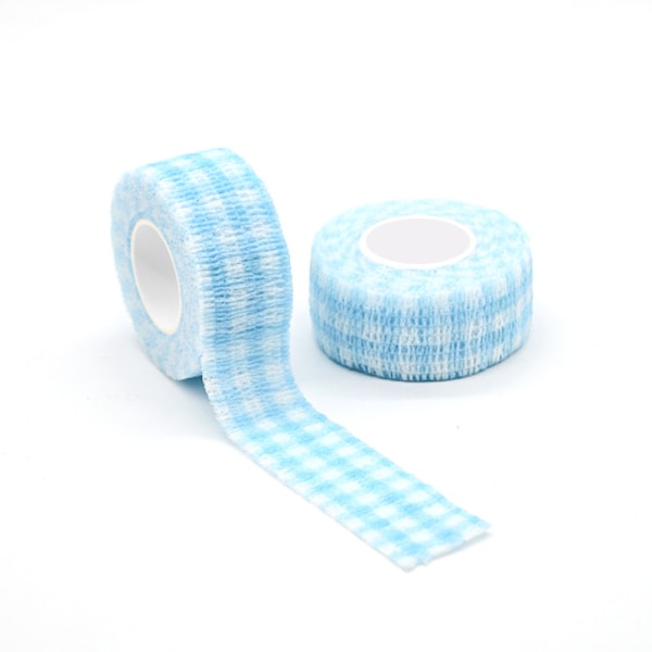 Sormiside, sarvi- ja hankaumissuojus, itseliimautuva, piirretty, käsikirja Gradient blue grid 2.5CM*4M
